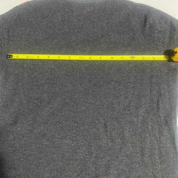 Gray Crewneck Sweater with Red Lightning Bolt - Picture 9 of 15